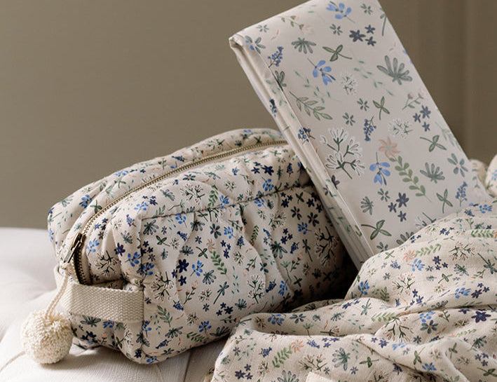 Ralphie Bear Quilted Washbag Wildflower 2