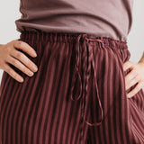 JOURNY The Daisy Trouser Burgundy Stripe 4