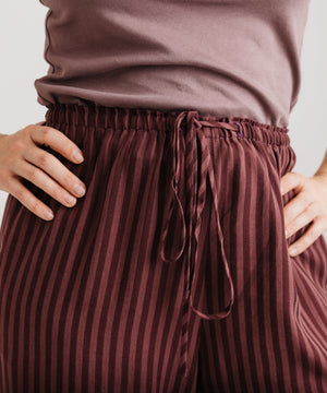 JOURNY The Daisy Trouser Burgundy Stripe 4