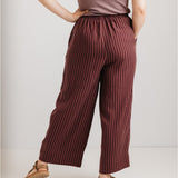 JOURNY The Daisy Trouser Burgundy Stripe 6