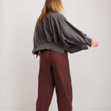JOURNY The Daisy Trouser Burgundy Stripe 7