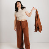 JOURNY The Daisy Trouser Mocha Stripe 3