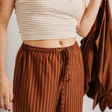JOURNY The Daisy Trouser Mocha Stripe 4