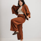 JOURNY The Daisy Trouser Mocha Stripe 5