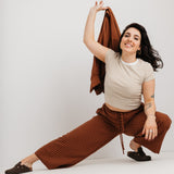 JOURNY The Daisy Trouser Mocha Stripe 7