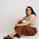 JOURNY The Daisy Trouser Mocha Stripe 9