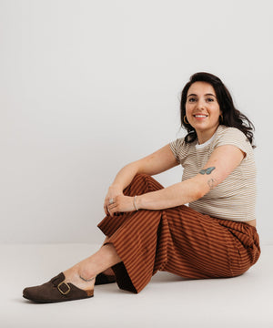 JOURNY The Daisy Trouser Mocha Stripe 9