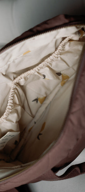Ralphie Bear Ralphie Bear Quilted Changing Stroller Bag Brown Pears 13