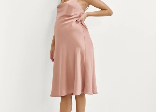 hatch silk dress Hatch Maternity Women's THE PAULINA DRESS Blue Rayon/Silk $258 NEW
