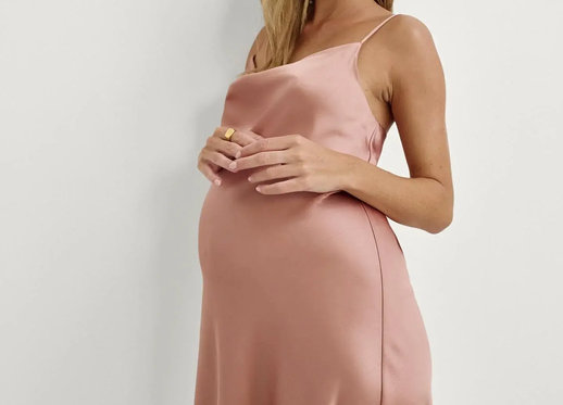 Hatch The Easy Maternity Satin Slip Dress Rosewood Pink For The Creators Hatch The Easy Maternity Satin Slip Dress Rosewood Pink For The Creators