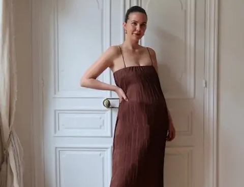 Nine The Label Lucia Dress in Brown 5