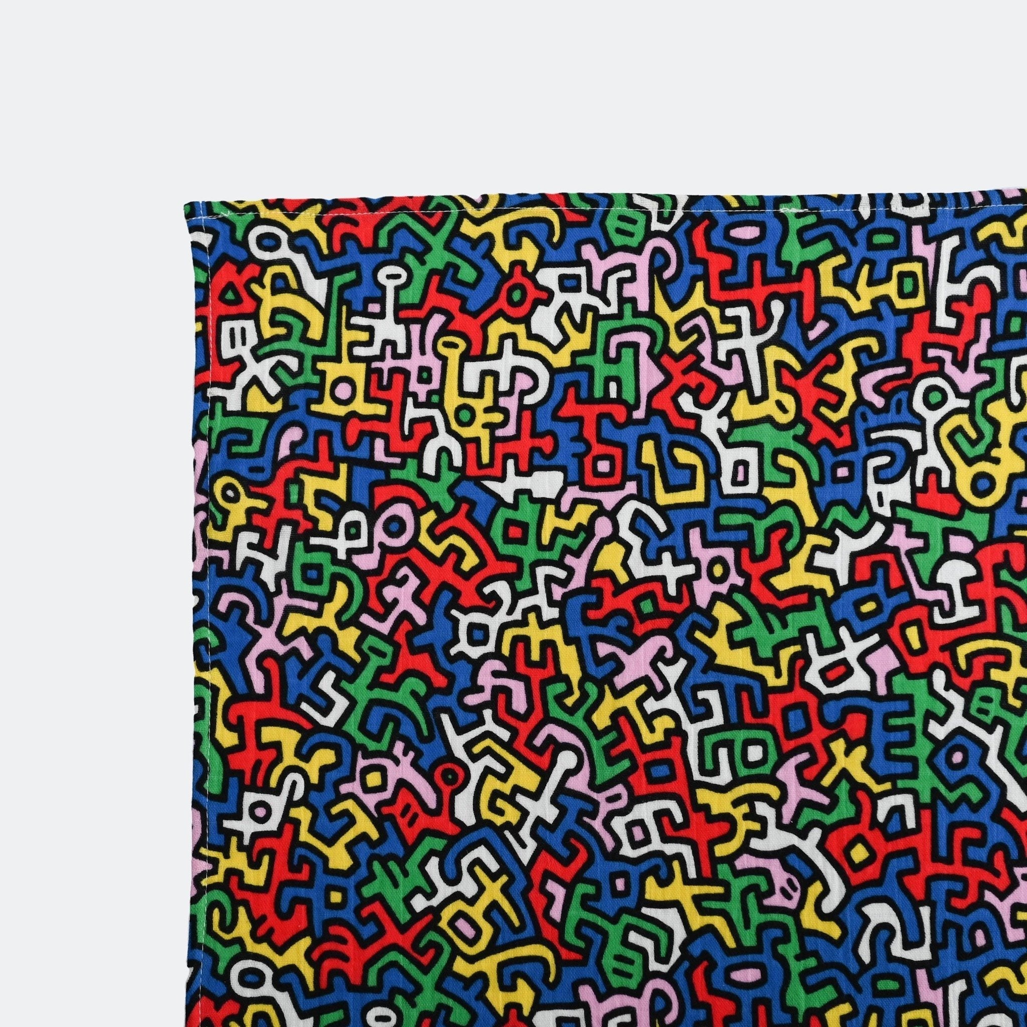 Etta Loves Etta Loves X Keith Haring 2 Pack Muslin Squares 6
