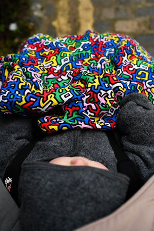 Etta Loves Etta Loves X Keith Haring Muslin Blanket Reversible 3