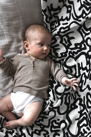 Etta Loves Etta Loves X Keith Haring Muslin Blanket Reversible 2