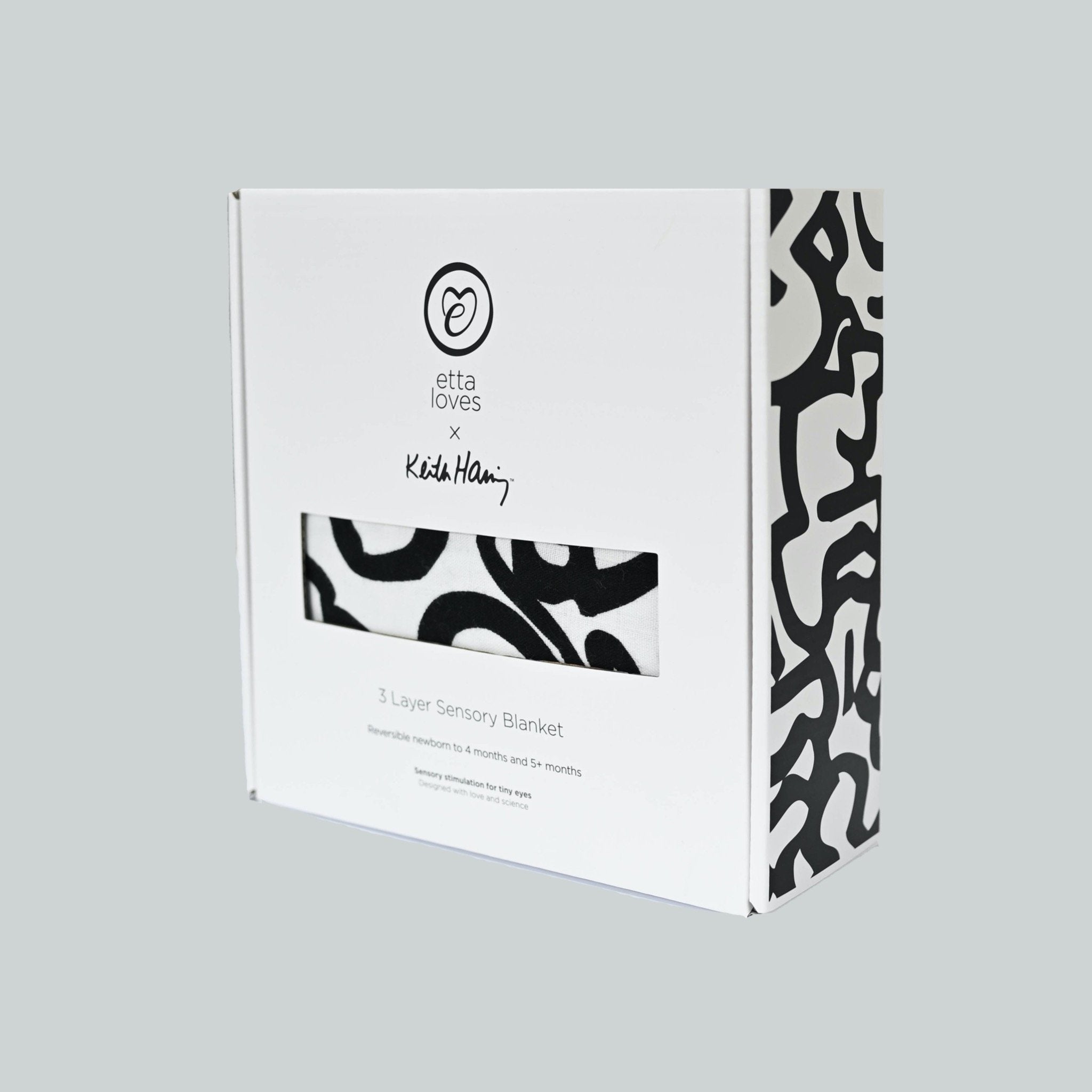 Etta Loves Etta Loves X Keith Haring Muslin Blanket Reversible 4