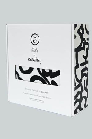 Etta Loves Etta Loves X Keith Haring Muslin Blanket Reversible 4