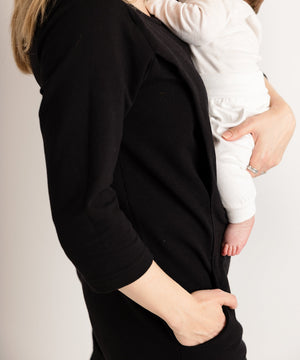 JOURNY Etta Jumpsuit Black French Terry 5