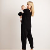 JOURNY Etta Jumpsuit Black French Terry 7