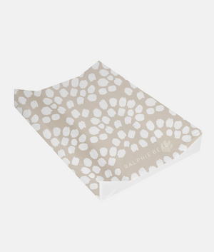 Ralphie Bear Scallop Anti Roll Wedge Baby Changing Mat Neutral Beige 2