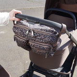 Tiba + Marl Axel Buggy Organiser / Changing Bag Brown Tonal Leopard 9