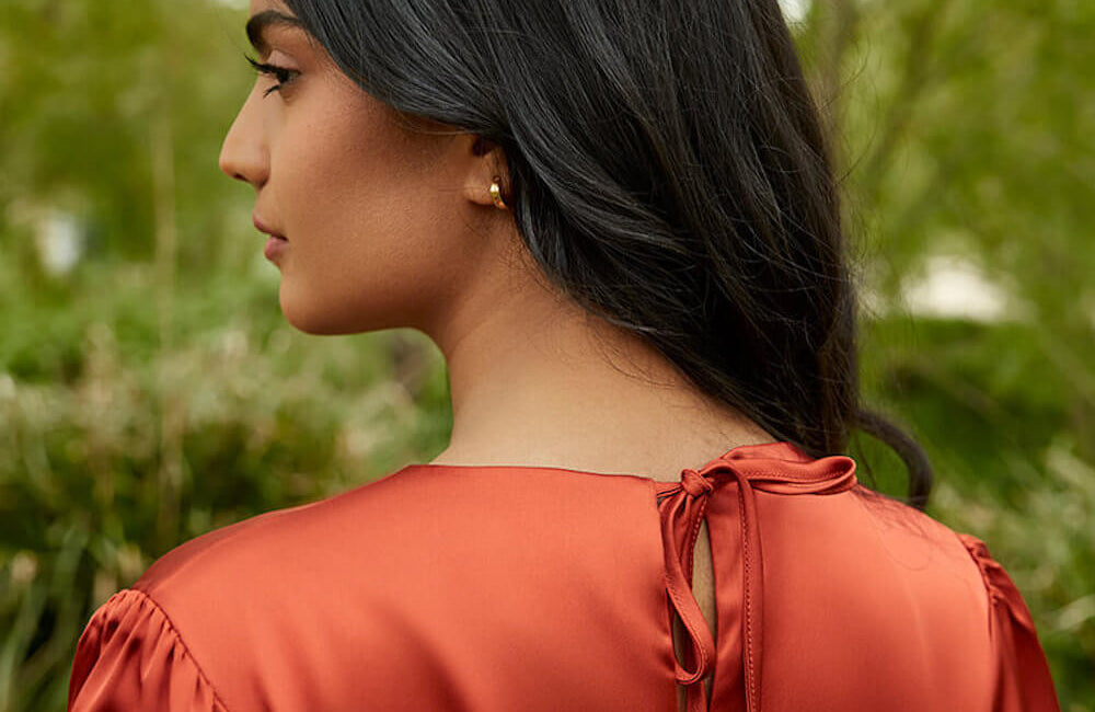 Rewritten The Florence Waterfall Satin Dress Orange For The Creators Rewritten The Florence Waterfall Satin Dress Orange For The Creators