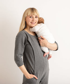 JOURNY Etta Jumpsuit French Terry Grey 5