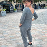 JOURNY Etta Jumpsuit French Terry Grey 8