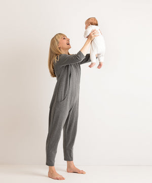 JOURNY Etta Jumpsuit French Terry Grey 1