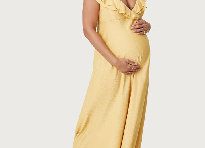 Hatch The Emily Floral Canary Maternity Dress Yellow For The Creators Hatch The Emily Floral Canary Maternity Dress Yellow For The Creators
