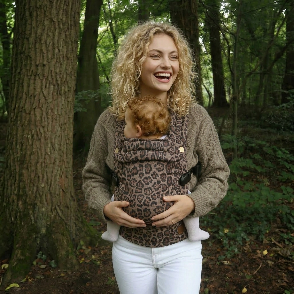 Bizzi Growin Nomad Air Animal Print Baby Carrier Jaguar 4