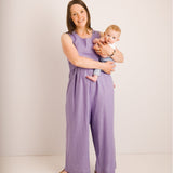 JOURNY Linen Jumpsuit Ada Lavender 1