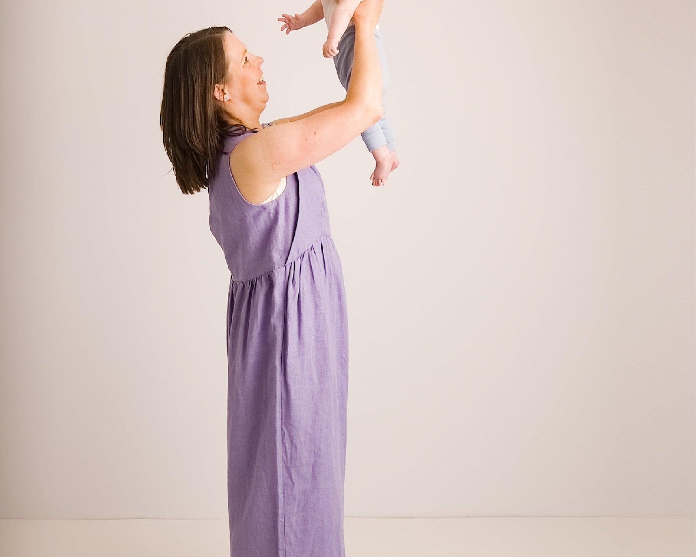 JOURNY Linen Jumpsuit Ada Lavender 7