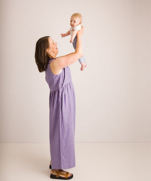 JOURNY Linen Jumpsuit Ada Lavender 7