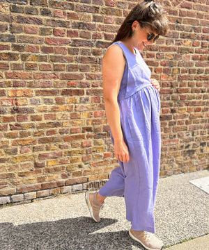 JOURNY Linen Jumpsuit Ada Lavender 10