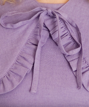JOURNY Ruffle Detachable Collar Margot Collar Lavender Linen 2