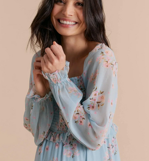 smocked empire waist dress Autumn