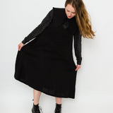 JOURNY Linen Dress Lucy Black Linen 1