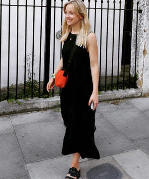 JOURNY Linen Dress Lucy Black Linen 5