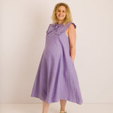 JOURNY Lucy Dress Lavender Linen 2