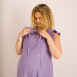 JOURNY Lucy Dress Lavender Linen 6