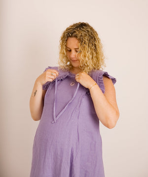 JOURNY Lucy Dress Lavender Linen 6