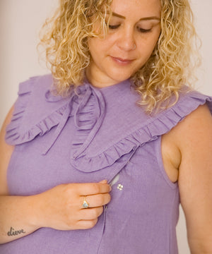 JOURNY Lucy Dress Lavender Linen 7