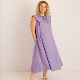 JOURNY Lucy Dress Lavender Linen 3
