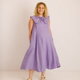 JOURNY Lucy Dress Lavender Linen 4