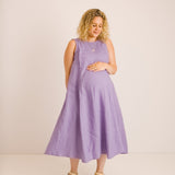 JOURNY Lucy Dress Lavender Linen 1