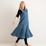 JOURNY Linen Dress Lucy Aegean Blue 2
