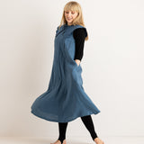 JOURNY Linen Dress Lucy Aegean Blue 3