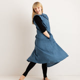 JOURNY Linen Dress Lucy Aegean Blue 5