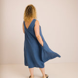 JOURNY Linen Dress Lucy Aegean Blue 6