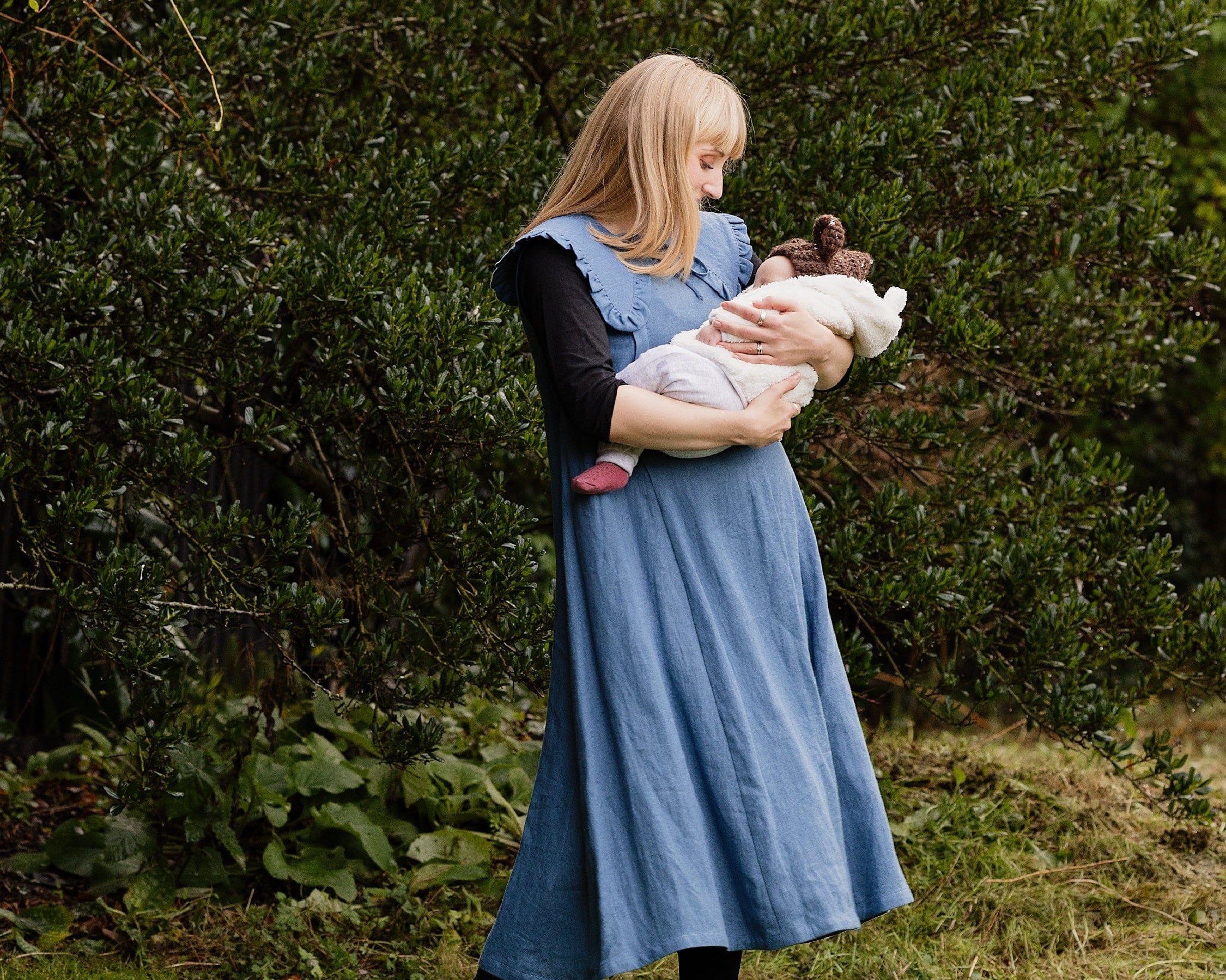 JOURNY Linen Dress Lucy Aegean Blue 7